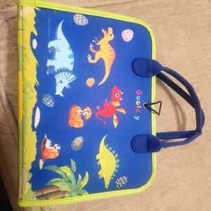 Busy Book Blue Felt Montessori Toys Sensory Travel Game Toy for Children